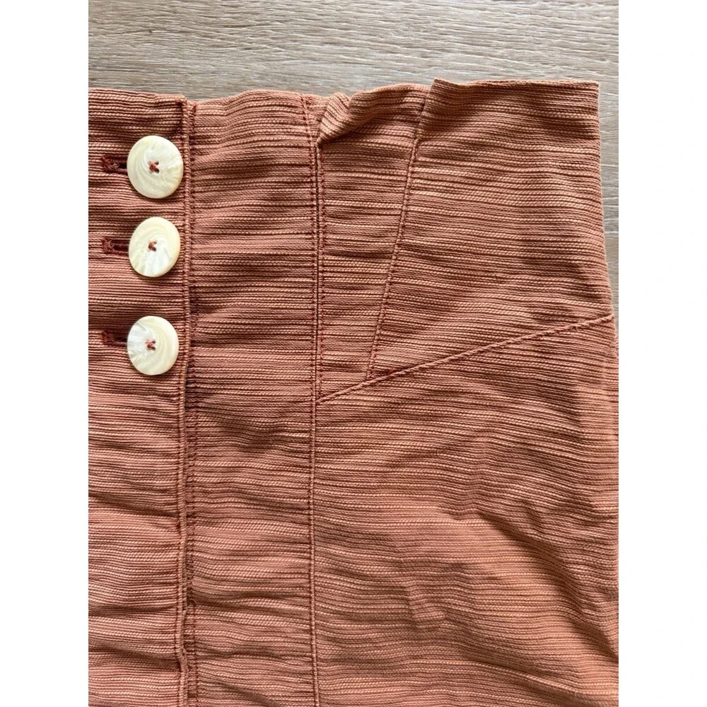 Free People Every Minute Every Hour Mini Skirt Noble Adobe Brown Terra Cotta 10